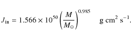 \begin{displaymath}%
J_{\rm in} = 1.566 \times 10^{50} \left({M \over M_\odot}\right)^{0.985}
\quad {\rm g}~{\rm cm}^2~{\rm s}^{-1}.
\end{displaymath}