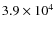 $3.9\times10^{4}$