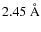 $2.45~\AA$