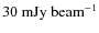 $30~{\rm mJy~beam^{-1}}$