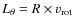 $L_\theta=R\times v_{\rm rot}$