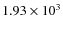 $1.93 \times 10^3$