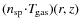 $(n_{\rm sp}\!\cdot\!T_{\hspace*{-0.2ex}\rm gas})(r,z)$
