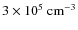 $3\times10^5~\rm {cm^{-3}}$