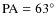 $\rm PA=63^{\circ }$