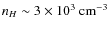 $n_H\sim3\times10^3~\rm {cm^{-3}}$