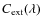 $C_{\rm ext}(\lambda)$