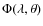 $\Phi(\lambda,\theta)$