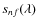 $s_{nf}(\lambda)$