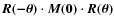 $\vec{R(-\theta)} \cdot \vec{M(0)}
\cdot
\vec{R(\theta)}$