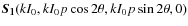 $\vec{S_1}(kI_0, kI_0 p \cos 2\theta, kI_0 p \sin 2\theta,
0)$