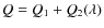 $Q = Q_1 +
Q_2(\lambda)$