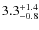 $3.3^{\rm +1.4}_{-0.8}$