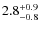 $2.8^{\rm +0.9}_{-0.8}$