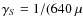 $\gamma_{S} = 1/(640~\mu$