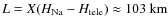 $L = X(H_{{\rm Na}}-H_{{\rm tele}}) \approx 103~{\rm km}$