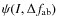 $\psi (I,\Delta f_{\rm ab})$