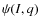 $\psi (I,q)$