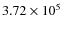 $3.72\times10^{5}$