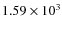 $1.59\times10^{3}$