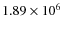 $1.89\times10^{6}$