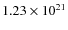 $1.23\times 10^{21}$