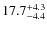 $17.7^{\rm +4.3}_{-4.4}$