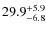 $29.9^{\rm +5.9}_{-6.8}$