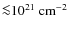 ${\la}10^{21}~{\rm cm^{-2}}$
