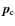 $\vec{p}_{\rm e}$