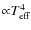 ${\propto}T_{\rm eff}^4$