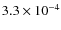 $3.3\times10^{-4}$