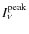 $I_\nu^{\rm peak}$