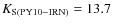 $K_{{\rm S(PY10-IRN})}=13.7$