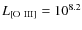 $L_{\rm {[O~{III}]}}=10^{8.2}$