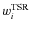 $w^{\rm TSR}_i$