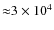 ${\approx}3\times10^4$