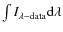 $\int{I_{\lambda-{\rm data}}\rm {d}\lambda}$