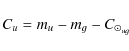 \begin{displaymath}C_u=m_u - m_g - C_{\odot_{ug}}
\end{displaymath}