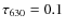 $\tau _{630}=0.1$