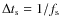 $\Delta t_{\rm s} = 1/f_{\rm s}$