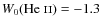 $W_0({\rm He~\mathsc{ii}}) = -1.3$