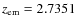 $z_{\rm em} = 2.7351$