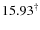 $15.93^{\dag }$