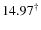 $14.97^{\dag }$