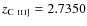 $z_{\rm C~\mathsc{iii}]} = 2.7350$