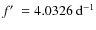 $f\hbox{$^\prime$ }=4.0326~{\rm d}^{-1}$