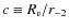 $c\equiv R_v/r_{-2}$