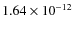 $1.64\times10^{-12}$