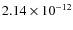 $2.14\times10^{-12}$